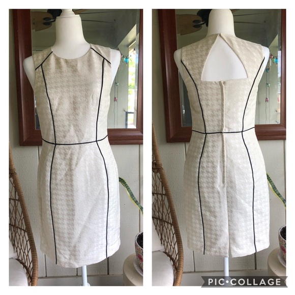 H&M Dresses & Skirts - H&M -White w/ black trim suit dress.